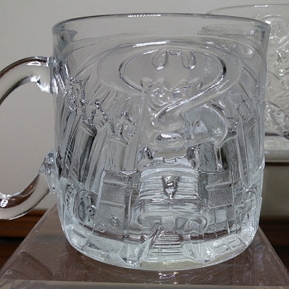 McDonald's Batman Forever Lot of 3 The Riddler Collectible Glasses - Picture 3 of 4